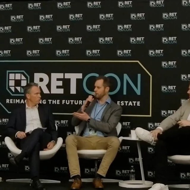 Ross Carpenter speaking on the Retail Intelligence 2.0 panel in front of the RETCON backdrop, RETCON 2026, MGM Grand, Las Vegas
