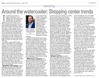 Around the watercooler: Shopping center trends